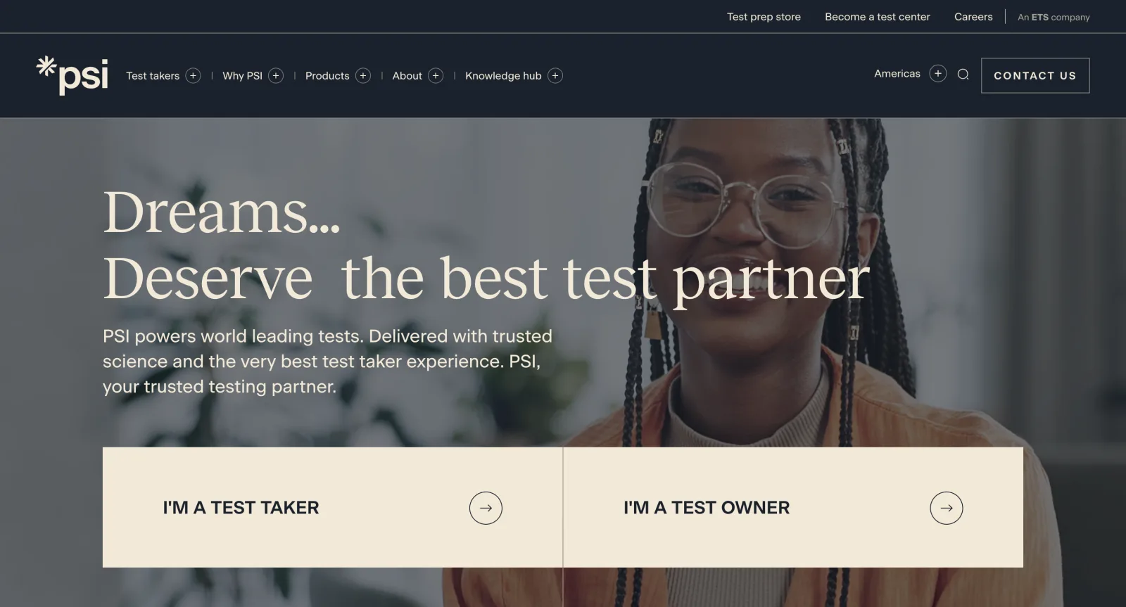PSI Services — test development and multi-modal exam delivery at institutional scale.