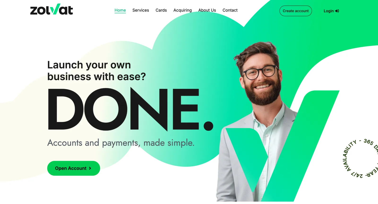 Zolvat — EU business accounts with IBANs, SEPA, and SWIFT payments.